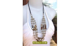 Necklaces BeadsTriple Strand Fashion Ladies 