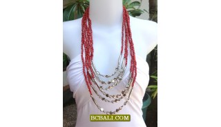 New Beads Necklaces Multi Strand Fashion Women