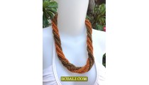 Rope Seeds Beads Necklaces Two Color Fashion 