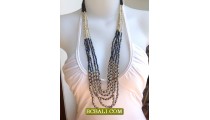 Two Combination Color Charming Long Strand Necklace