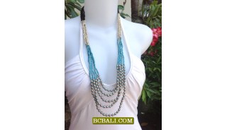 Woman Beads Fashion Necklaces Handmade Bali