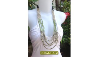 Woman Seed Beads Fashion Necklaces Handmade