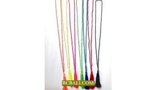 Beads Stones Seeds Tassel Necklace Pendants