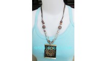 Women Beads Seashell Necklace Pendants
