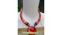 Bali Chockers Wooden Hand Painted Necklace