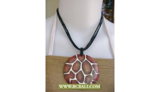 Bali Hand Painting Wooden Necklace Fashion