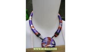 Handmade Wooden Airbrush Necklace Chockers