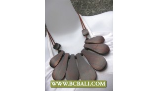 Natural Sono Woods String Necklace Fashion