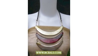 Triangle Woman Necklace Wood Coloring
