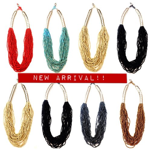 Multi strand beaded necklace designs online