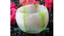 Large Bangle Resin Handmade Motif