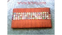 Bead Purse Wallet Cotton