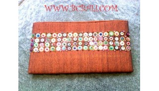 Bead Purse Wallet Cotton