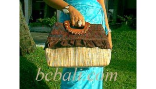 Casual Straw Handbag Natural