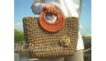 Bali Straw Handbags Natural Handmade