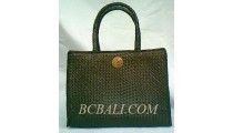 Handbags Pandanus Brown