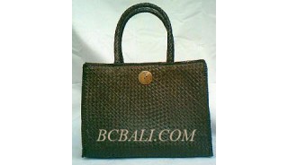 Handbags Pandanus Brown