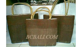 Shopping Straw Bags Set 3