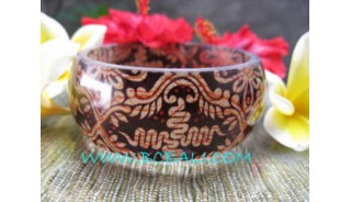 Bangle With Batik Resin