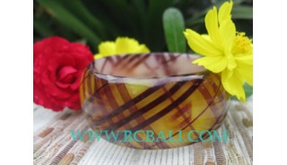 Clear Printed Resin Bangles