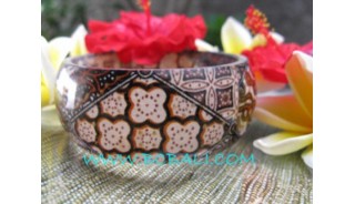 Fashion Bracelets Batik Resin