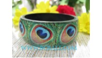 Peacock Resin Bangle