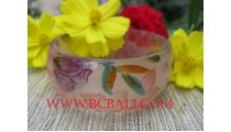 Woman Printed Resin Bangles