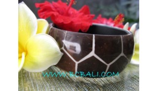 Wooden Coconut Resin Bangles