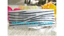 Black Stripe Shell Resin