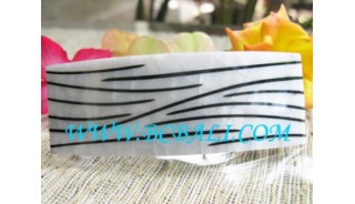 Black Stripe Shell Resin