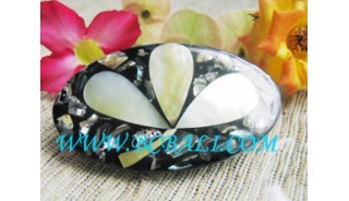 Cute Shell Leave Motif Barrettes