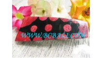 Red Resin Shell Barrette