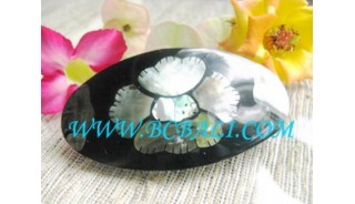 Shell Motif Flower Hair Clip