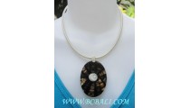 Black Resin Shell  Pendants Jewelry