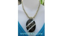Black Shell Pictorial Necklaces  Pendants