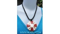 Woman Shell With Red Coral Necklaces Pendants