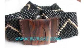 Black Coconut Woods Belts
