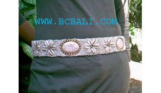 Woman Bead Shell Belt