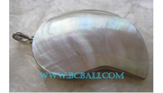 Casual Shell Pendant Silver