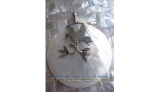 Eagle Shell Pendant Silver