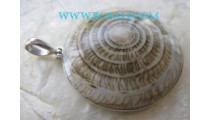 Ethnic Shells Pendant Silver
