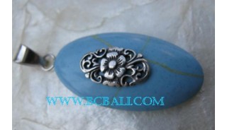 Fashion Turquoise Pendant Silver