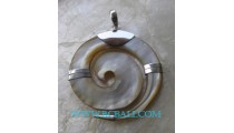 Handmade Shell Silver Pendant