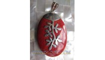 Nature Coral Silver Pendant