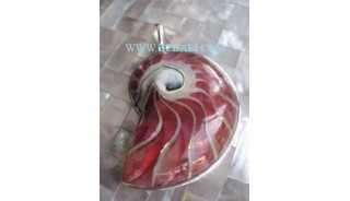 Nautilus Shell Silver Pendant