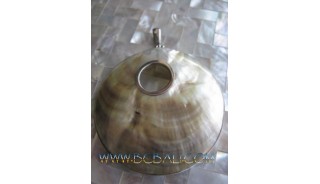 Ocean Sea Shell Pendant Silver