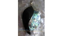 Paua Shell Silver Pendant