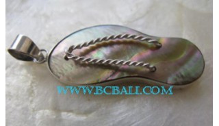 Pendant Shell Silver Sandals