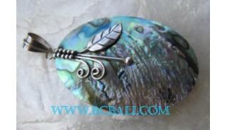 Pendant Silver Paua Shell