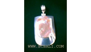 Seashell With Silver Pendant